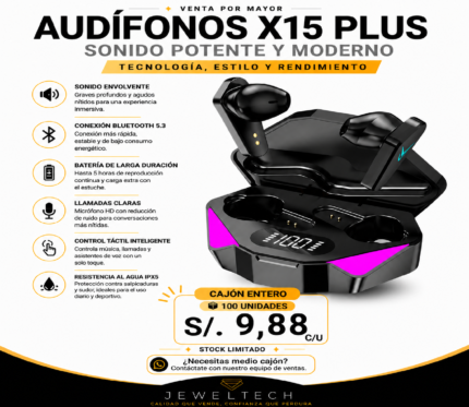 AUDÍFONOS X15 PLUS1