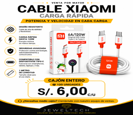 CABLE XIAOMI CARGA RÁPIDA1